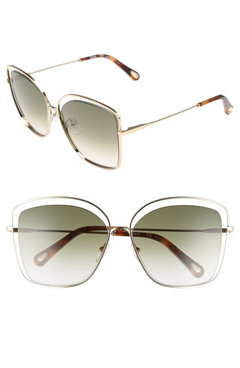 chloe round sunglasses dupe|chloe 60mm halo frame sunglasses.